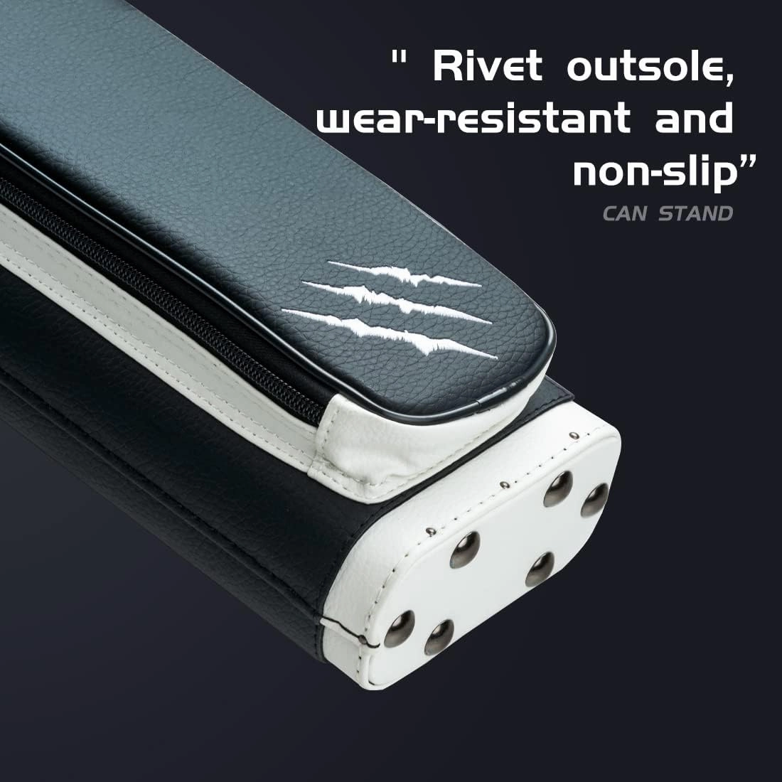 KONLLEN Billiards Case 6 Hard Holes Case Handmade 2 Butts 4 Bag Accessories 6 Colors