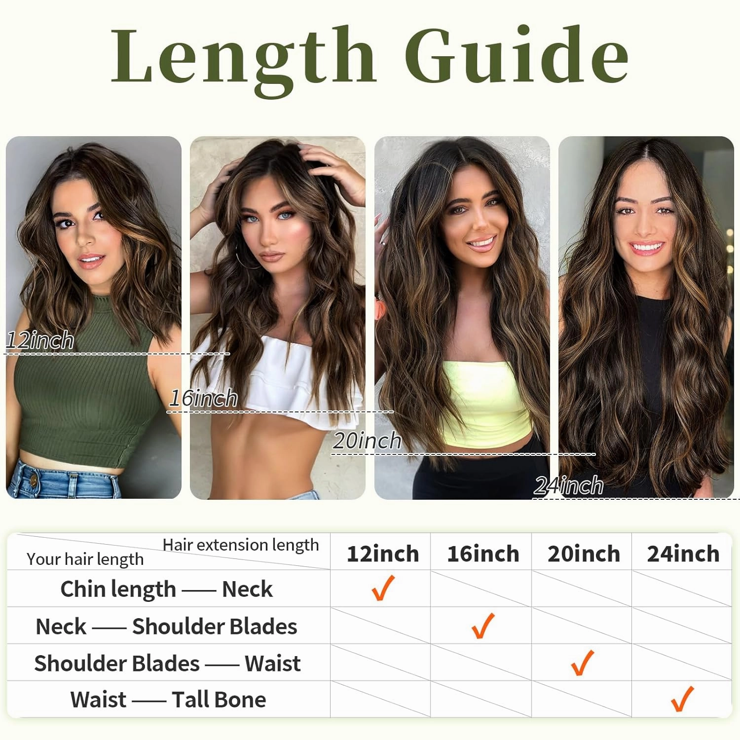 KooKaStyle Invisible Wire Hair Extensions with Transparent Headband Adjustable Size 4 Secure Clips Long Wavy Highlight Hairpiece 20 Inch Balayage Dark Brown to Chestnut for Women