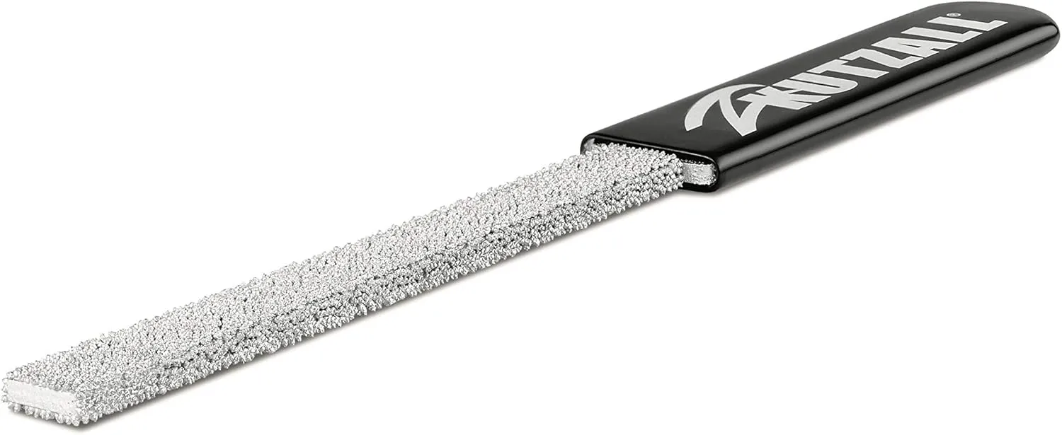 Kutzall Original 6" Flat Hand Rasp - Coarse, Wood Rasp/File Used for Woodworking & Shaping, W/Ergonomic Soft Grip Handle, Abrasive Tungsten Carbide Coating - 11" (279.4mm) Overall Length - FT6330
