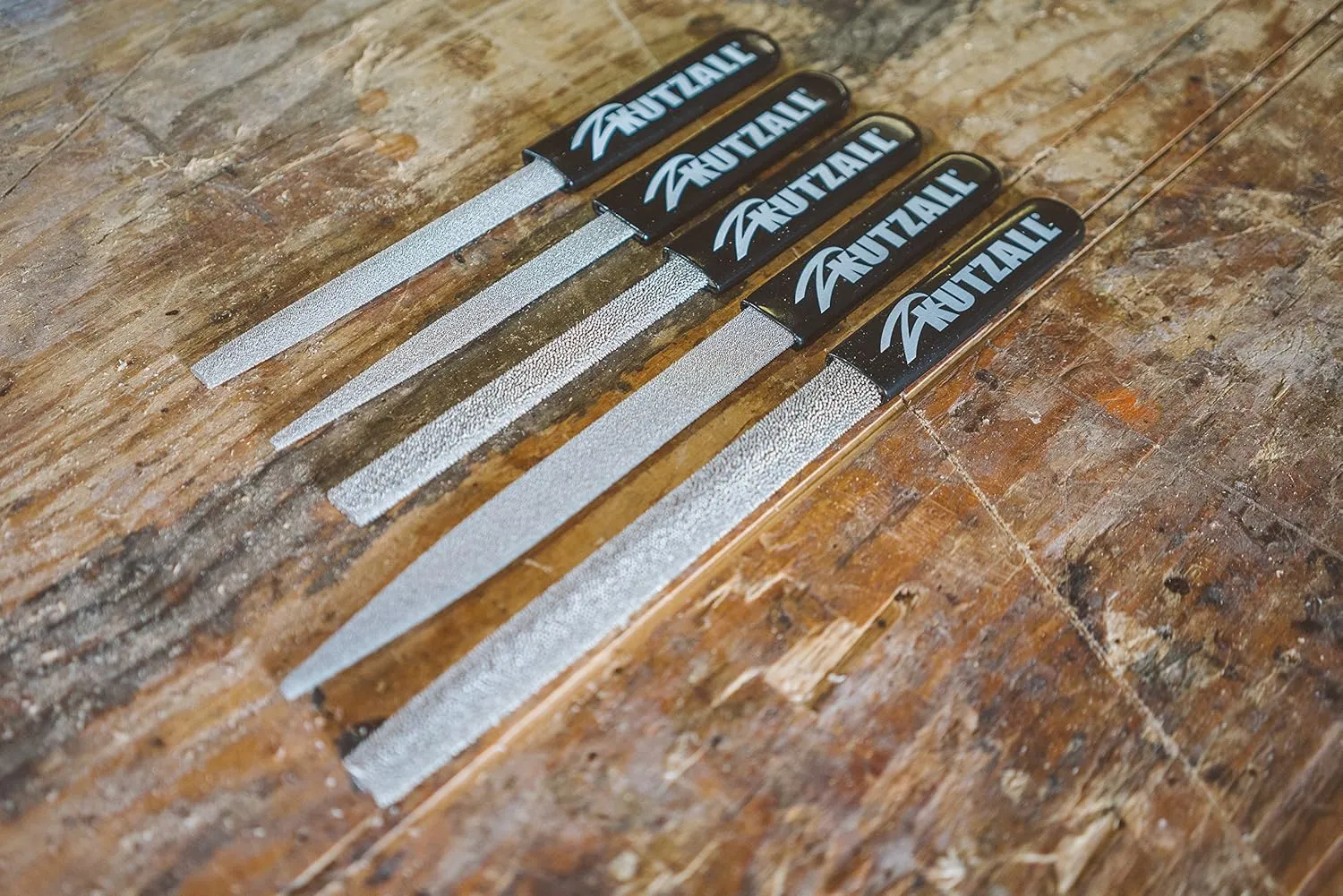 Kutzall Original 6" Flat Hand Rasp - Coarse, Wood Rasp/File Used for Woodworking & Shaping, W/Ergonomic Soft Grip Handle, Abrasive Tungsten Carbide Coating - 11" (279.4mm) Overall Length - FT6330