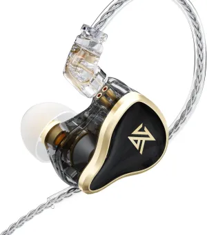 KZ ZAS in-Ear Headphones Wired Earbuds, IEM Headphones,16-Unit Hybrid High-Frequency 7BA 10mm DD HiFi Stereo Sound Earphones Noise Cancelling Earbuds(with Mic,Black)