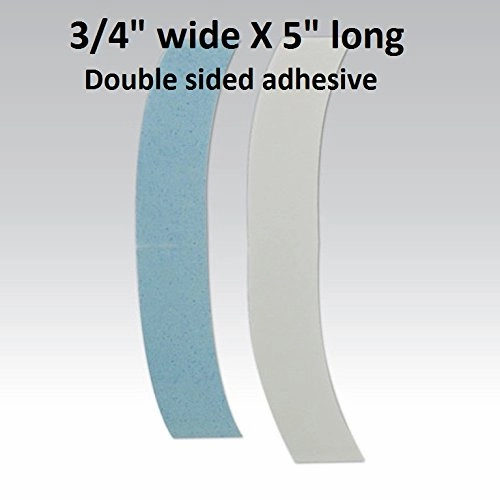 Lace Front Support Tape 5 inch Super Wide C Contour. 1-pk = 24 pieces 3/4" X 5" long