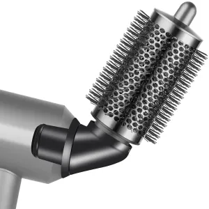 Large Round Volumizing Brush Attachment and 360 Rotatable Adaptor for Dyson Supersonic, for Add Volume and Volumize Hair