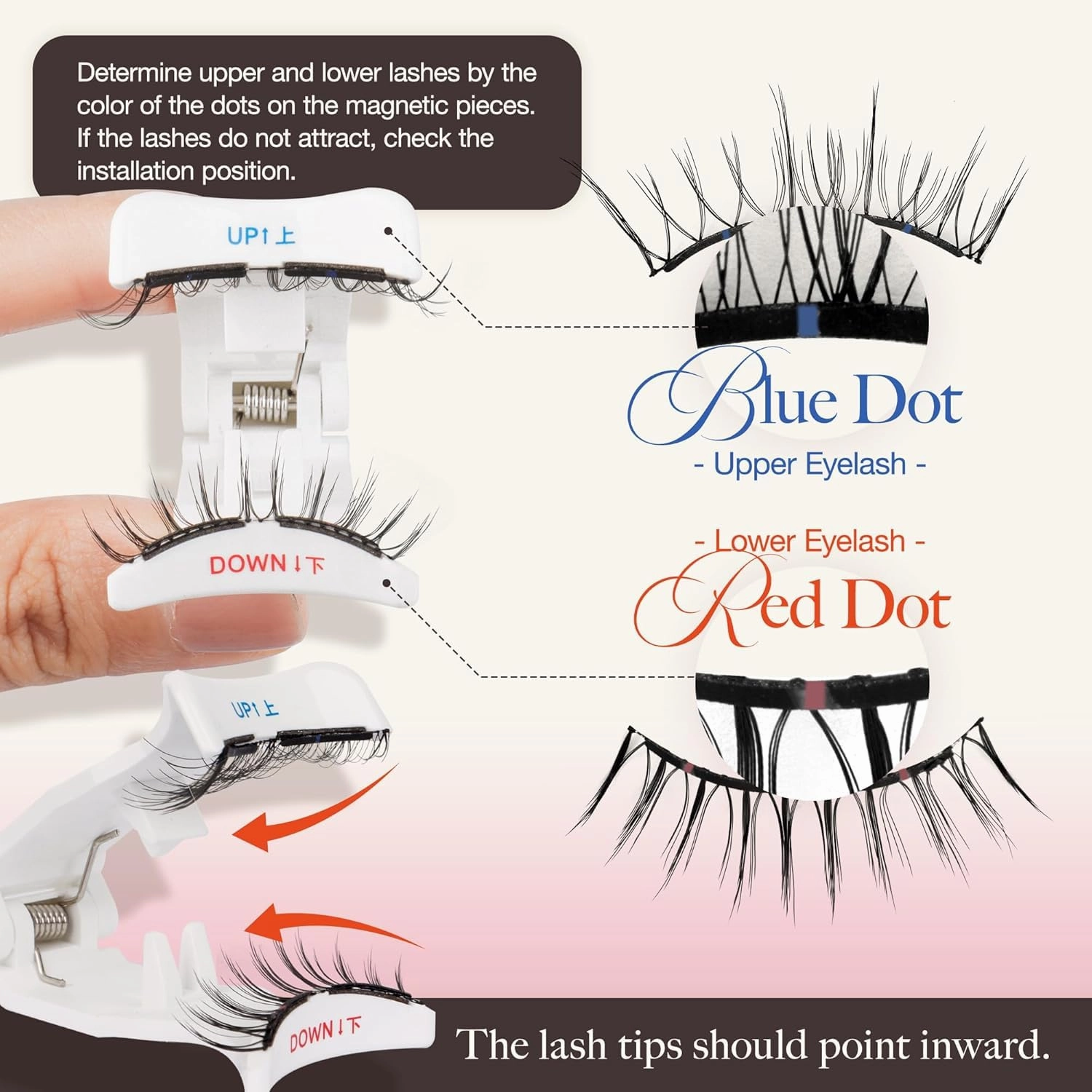 LASHVIEW Upgrade Magnetic Eyelashes with Applicator Reusable Soft Magnetic Eyelashes Natural Look No Glue Needed Magnetic Eyelashes Magnetic Lashes Kit Easy to Wear and Remove(A03)