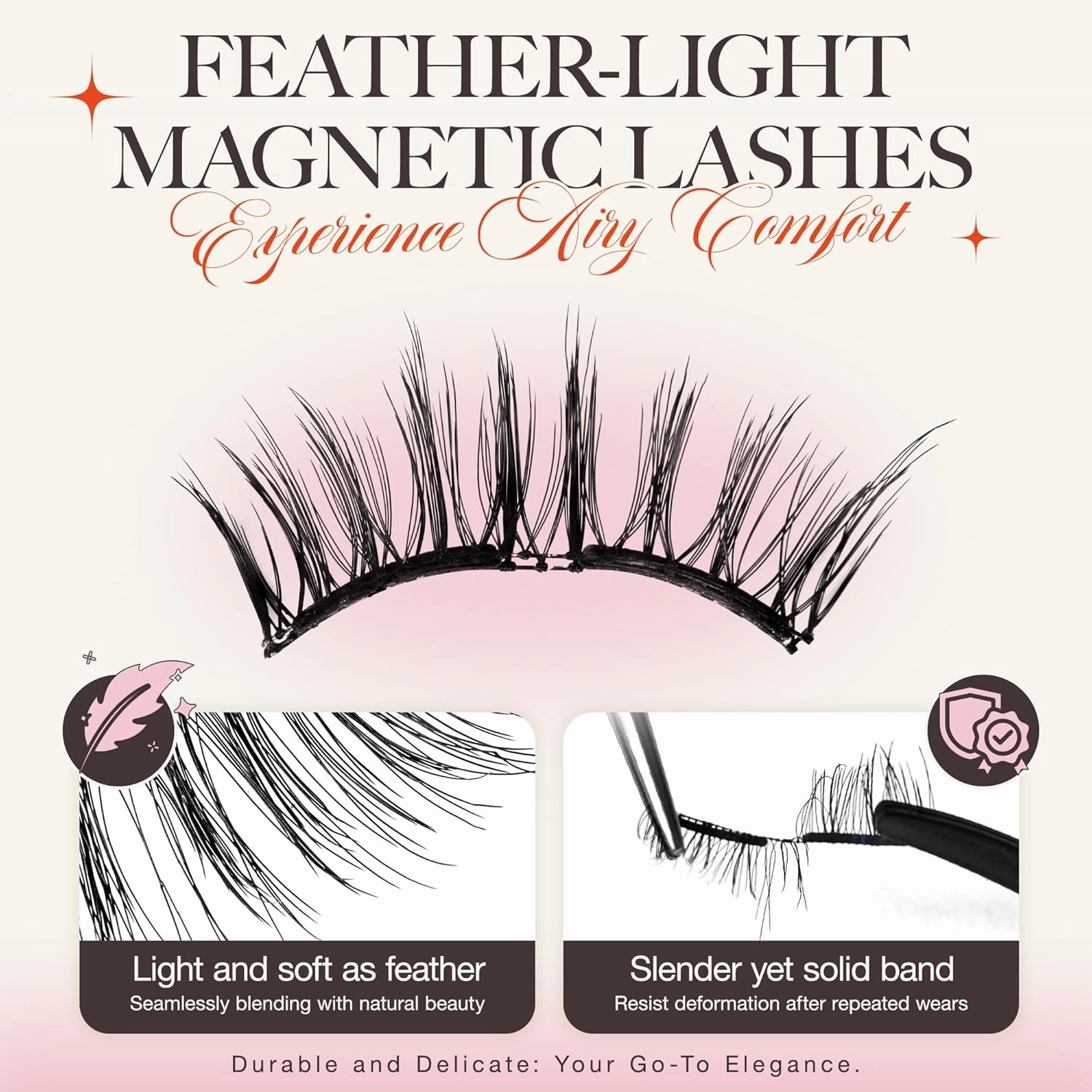 LASHVIEW Upgrade Magnetic Eyelashes with Applicator Reusable Soft Magnetic Eyelashes Natural Look No Glue Needed Magnetic Eyelashes Magnetic Lashes Kit Easy to Wear and Remove(A03)