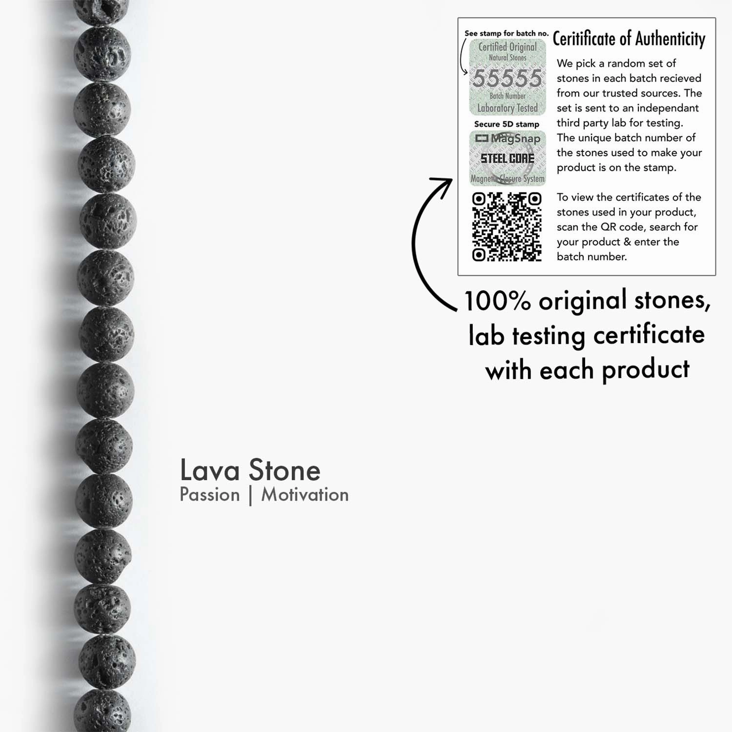 Lava Natural Stone Bracelet