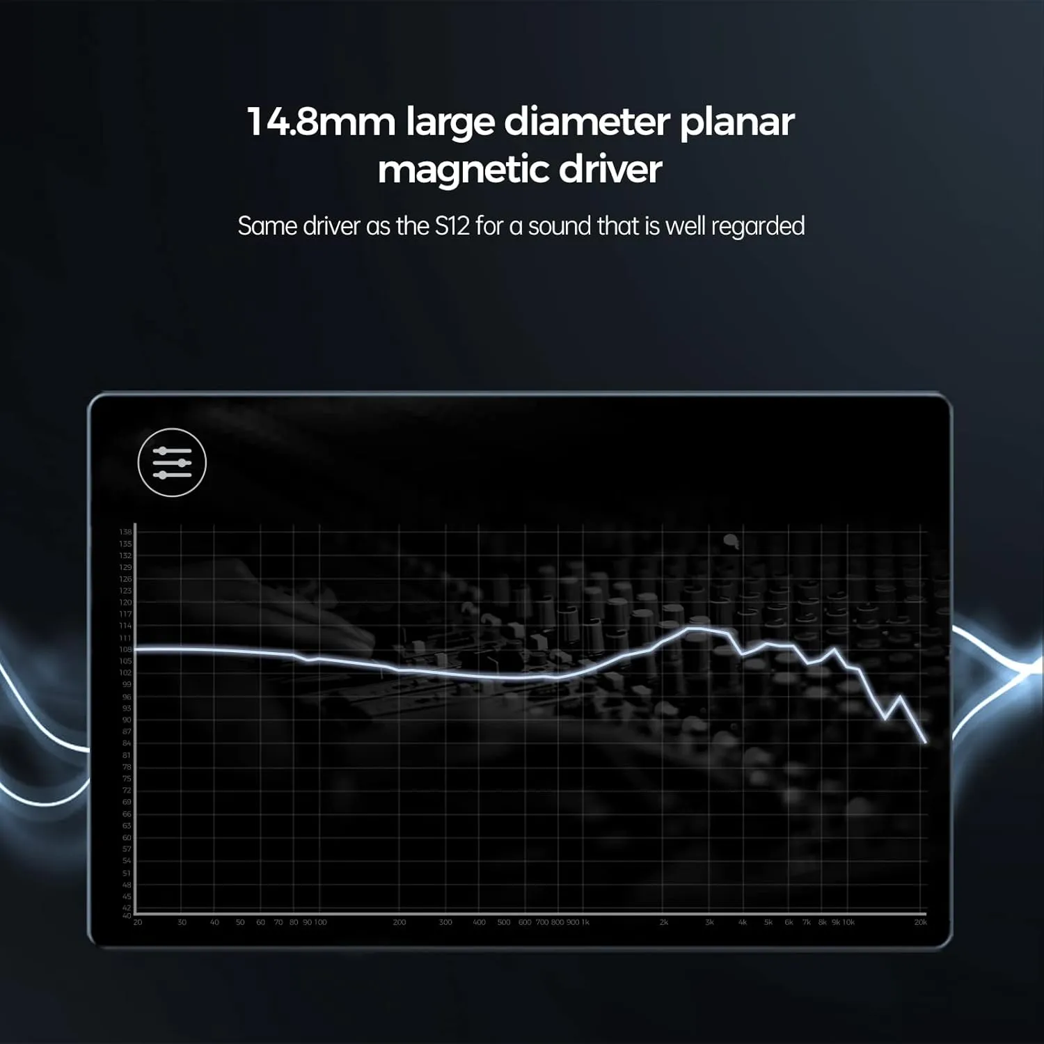 Letshuoer S12 PRO in Ear Headphones 14.8mm Planar Magnetic Driver Wired HiFi Earphones for Smartphones/PC/Tablet (Deep Space Blue, 2.5mm / 3.5mm / 4.4mm Connector)