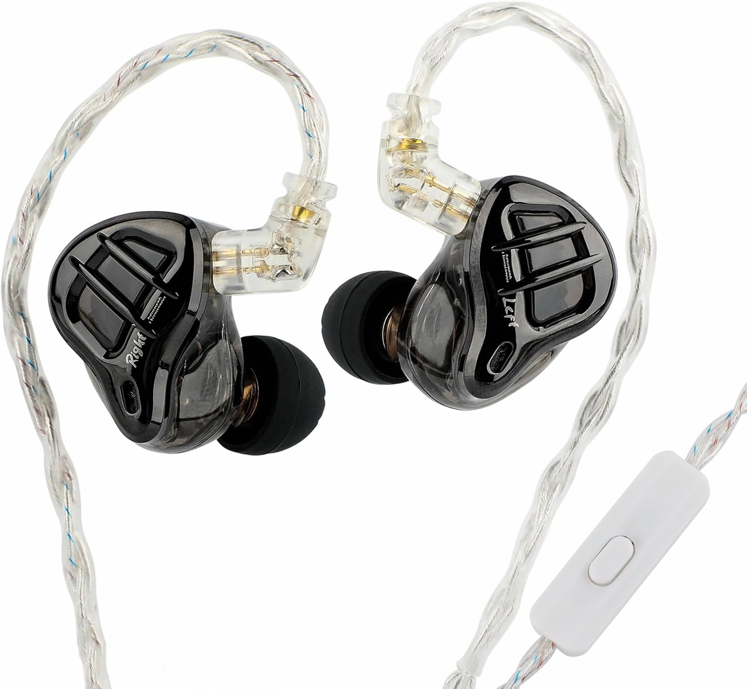 Linsoul KZ ZAR 7BA 1DD in-Ear Monitor, HiFi Wired Earbuds, Gaming Earbuds, Hybrid IEM Earphones with Recessed 2 Pin Detachable Cable for Musicians, Studio Engineers and Audiophiles(with Mic)