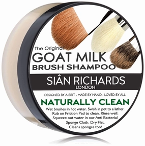 London Goat Milk Natural Solid Brush Shampoo Makeup Brush and Sponge Cleaner