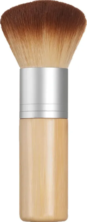 Long Handled Bamboo-ki Kabuki Brush | Ultimate Vegan, Cruelty Free, Sustainable Brush | Densely Packed, Ultra-Soft Synthetic Bristles Absolutely Essential for Blending Mineral Powder Makeup