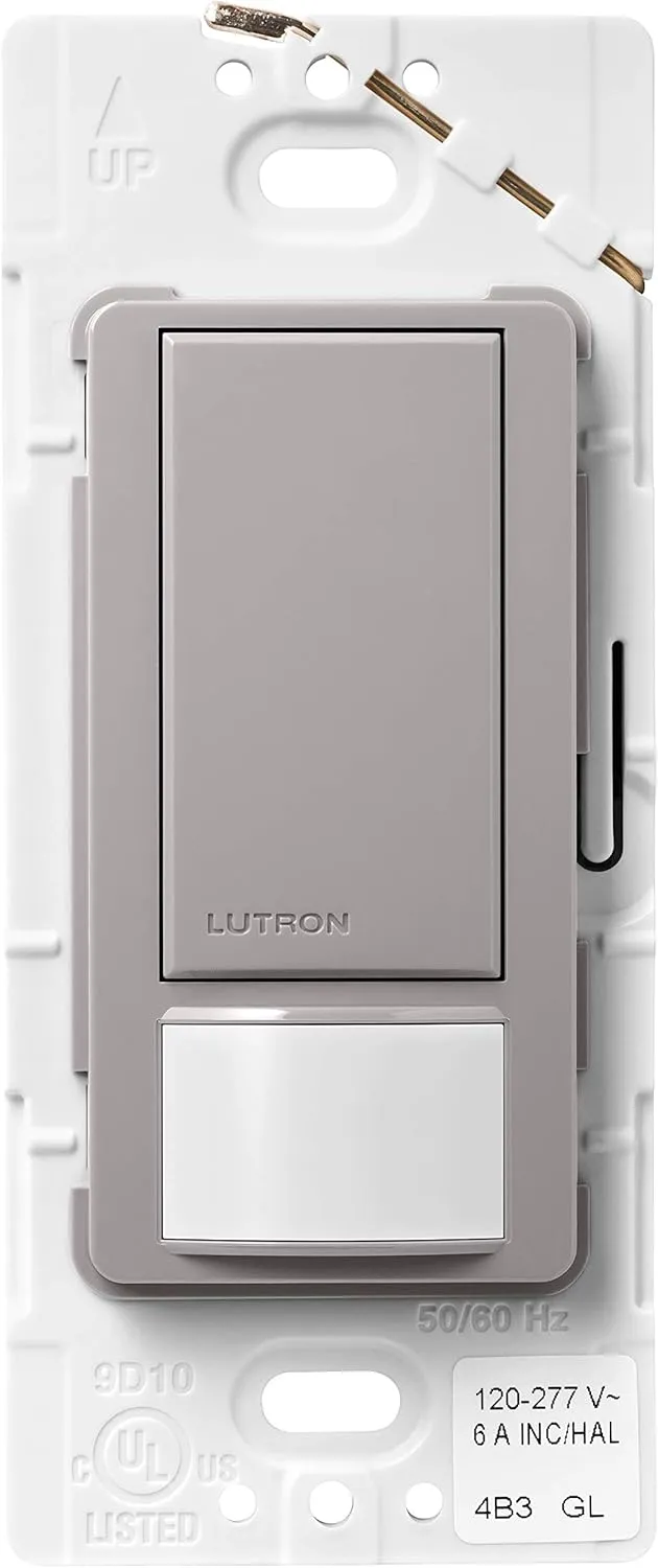 Lutron MS-OPS6M2-DV-GR Occupancy/Vacancy Sensor Switch, Gray