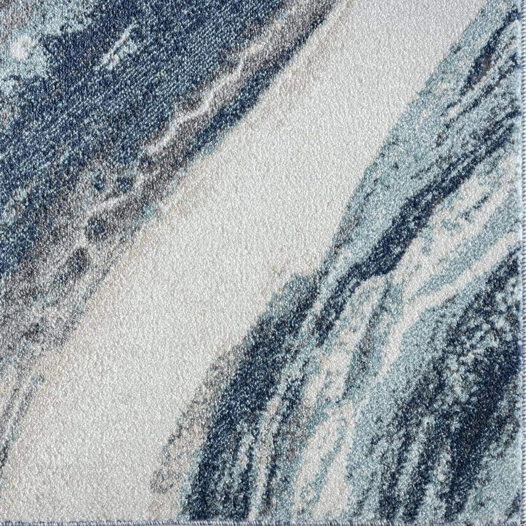 LUXE WEAVERS Lagos Collection 7983 Blue 2x3 Art Deco Area Rug