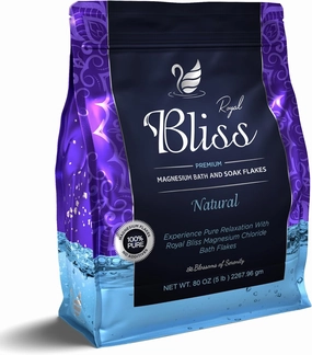 Magnesium Bath & Foot Soak | Salt Flake 5 LB (80 OZ), Super Value Pack | Natural Salts for Relaxation, Wellness & Muscle Relief, Soaking, Recovery & Stress Relief - 5 LB (80 OZ)