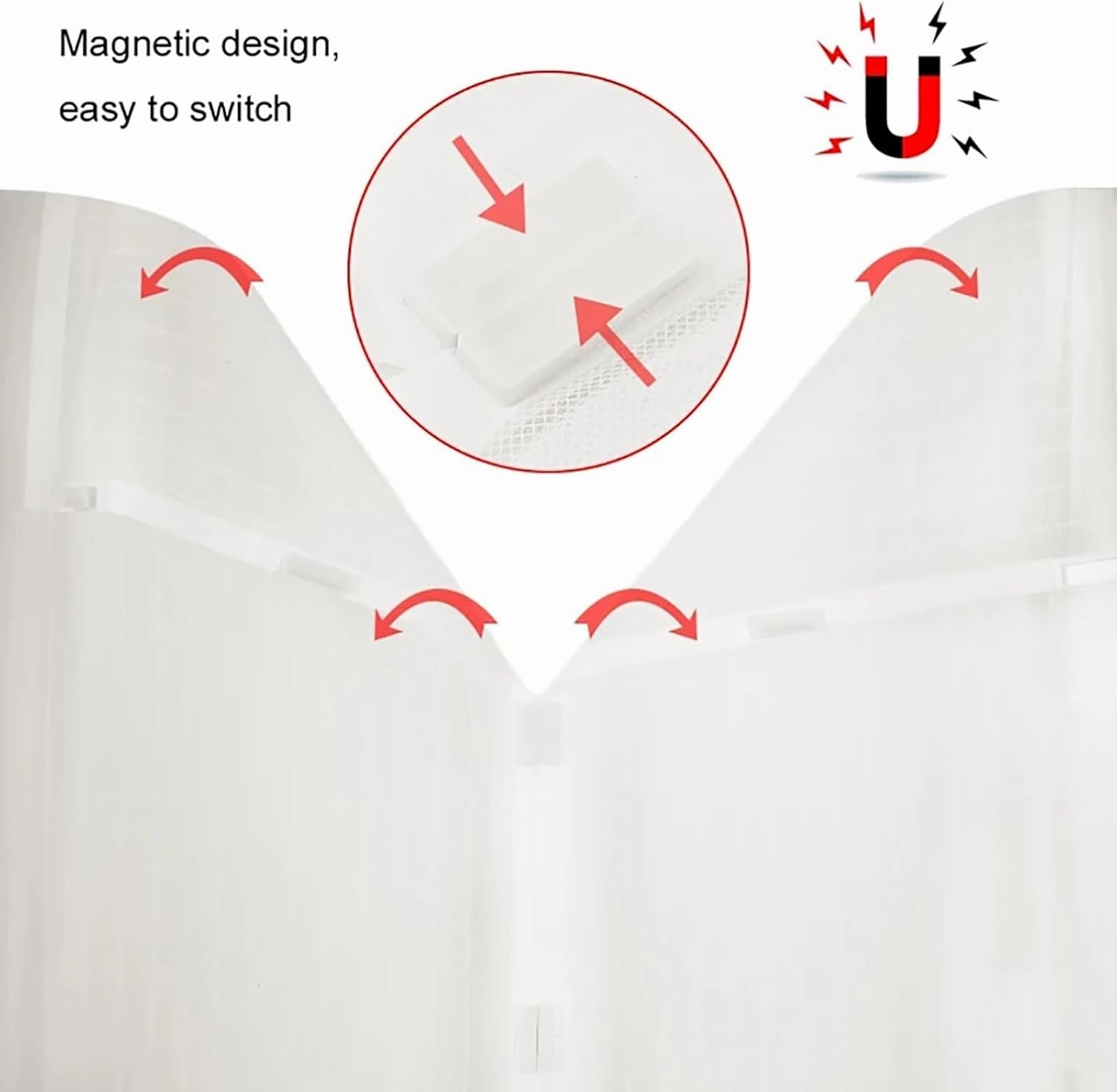 Magnet Fly Screen Door Insect Protection, Magnetic Mosquito Net,Automatic Closed Anti-Mosquito Curtain for Balcony and Patio Door