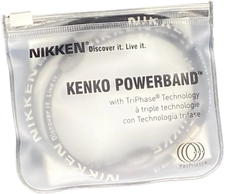 Magnetic Black Tourmaline Necklace for Nikken Kenko Powerband 19084 - Black Cord Sports Necklace for Men & Women - Energy Athletic Necklaces - Magnet Accessory Silicone Rubber Core w/Ceramic Fiber