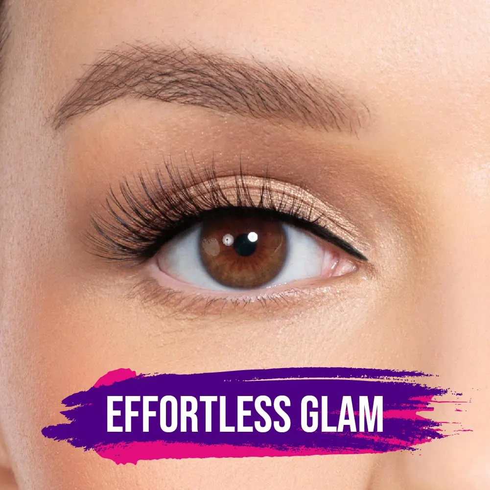 Magnetic Eyelashes with 12 Magnets – Premium Faux Mink Lashes | Reusable 50x | Universal Fit | Vegan & Cruelty-Free | Natural Look – 1 Pair (Too Fabulous)