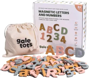 Magnetic Letters and Numbers - 135 PCS Alphabet Magnets in Soft Foam - Neutral Aesthetic Colors ABC Fridge Magnets for Kids