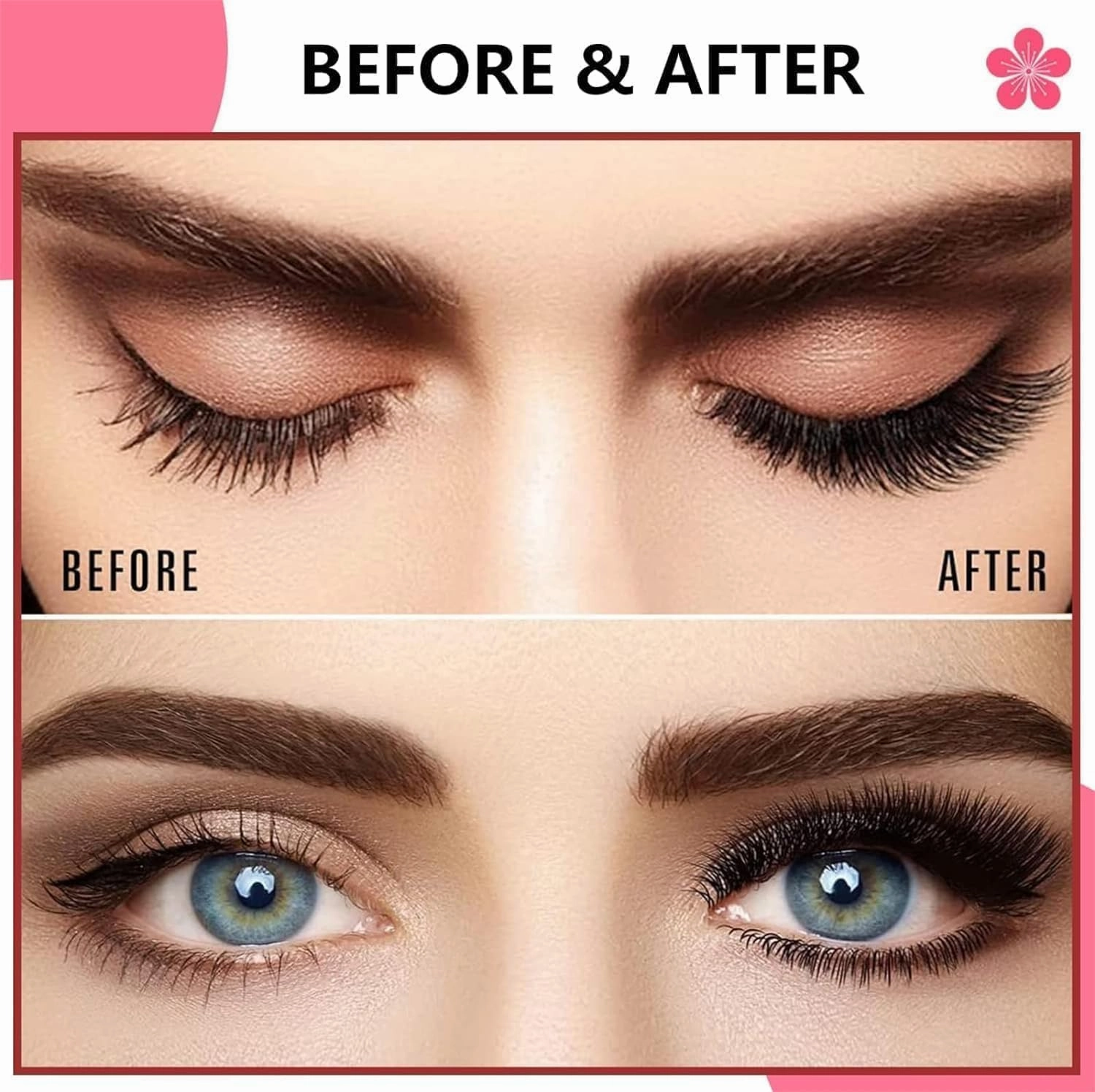 Magnetic Eyelashes, Magnetic Eyelashes with Applicator, Double Sided Magnetic Eyelashes, Reusable Self Adhesive Eyelashes, Soft Magnets False Eyelashes, Easy to Wear (Simple)