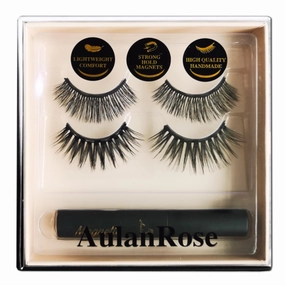 Magnetic Eyelashes Magnetic Lashes with Eyeliner/Medium Round Full Volume Cruelty-Free & Vegan Faux Mink Lashes /60 Wears