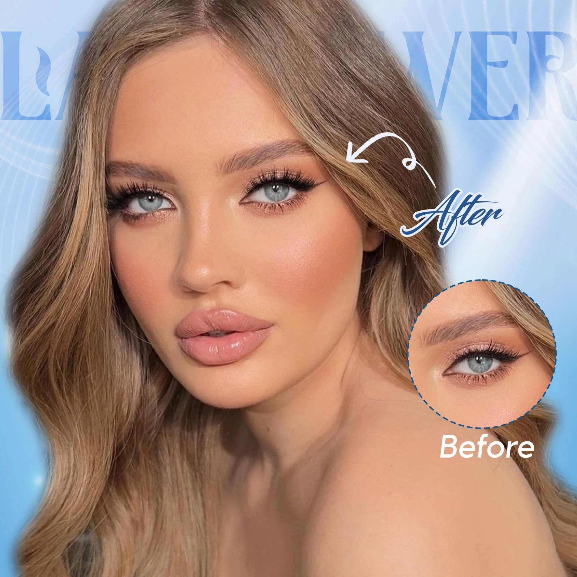 Magnetic Eyelashes with Applicator Reusable Natural Look Magnetic Eyelashes without Eyeliner No Glue Needed Lashes with Magnets Cat Eye False Eyelashes by Lanflower