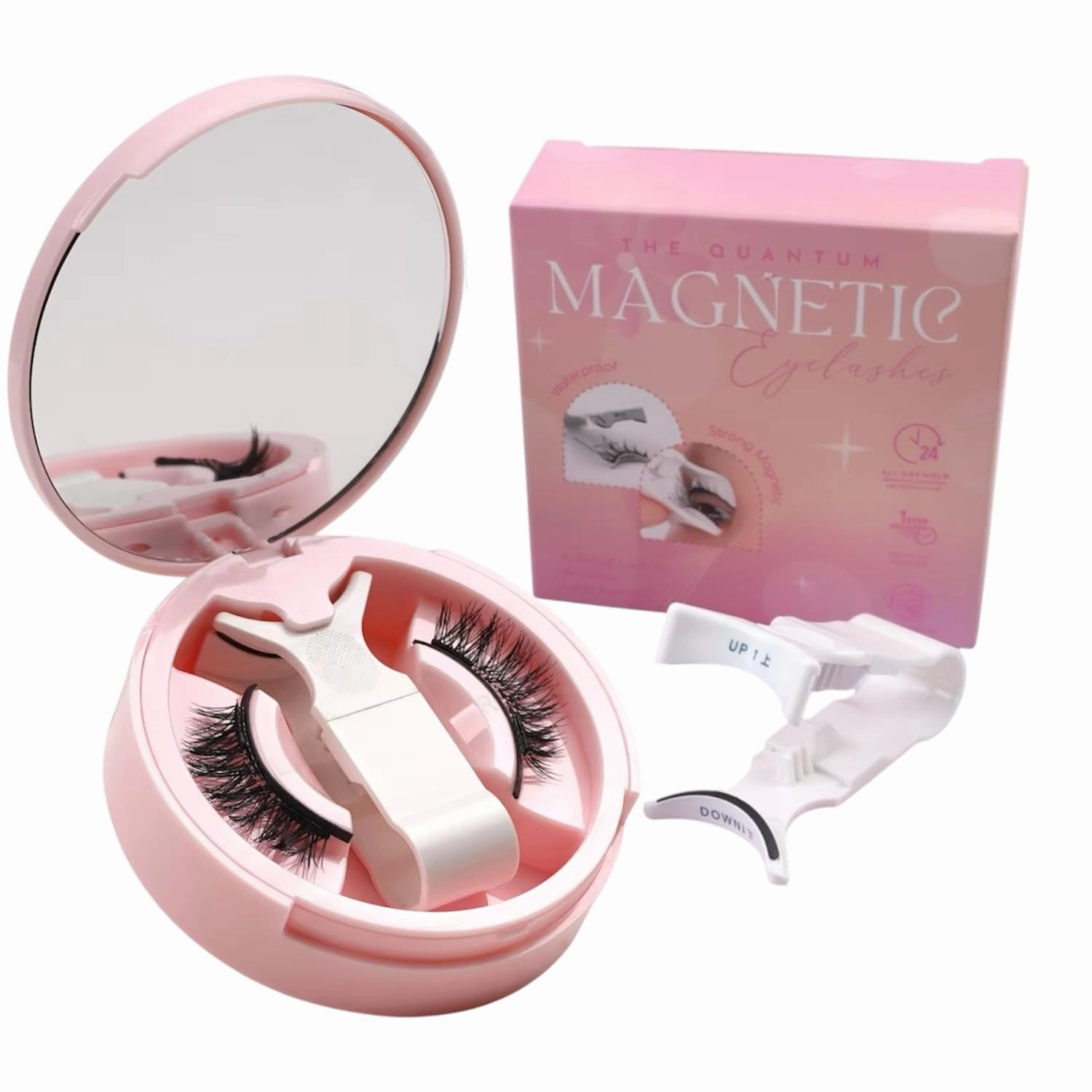 Magnetic Eyelashes with Applicator Upgrade Soft Magnetic Lashes Natural Look Reusable No Glue or Eyeliner Needed Easy to Wear and Remove