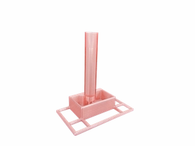 Magnetic Seahorse Feeding Station - Translucent Pink