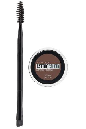 Maybelline New York Tattoostudio Brow Pomade Long Lasting, Buildable, Eyebrow Makeup, Auburn, 0.106 Ounce