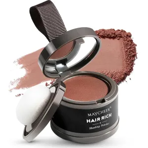 Maycheer Hairline Powder - Magic Root Cover Up - Hair Rich Hair Shadow - Gray Hair Coverage Touch Up Hair Powders for Women & Men (Rufous, 0.14 Ounce (Pack of 1))