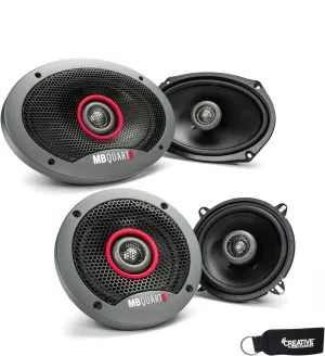 MB Quart - Pair of Formula FKB169 6x9 Coaxial Speakers and A Pair of Formula 5.25" Speakers FKB113