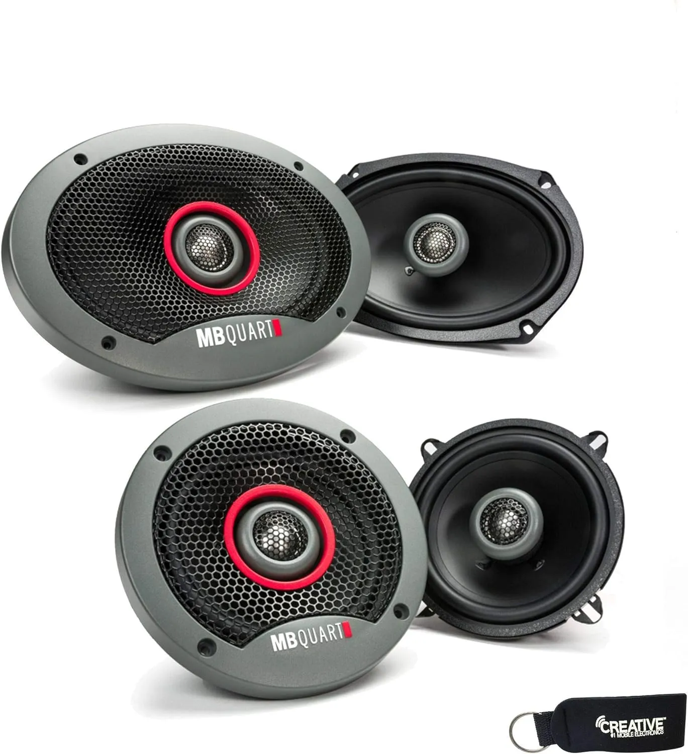 MB Quart - Pair of Formula FKB169 6x9 Coaxial Speakers and A Pair of Formula 5.25" Speakers FKB113