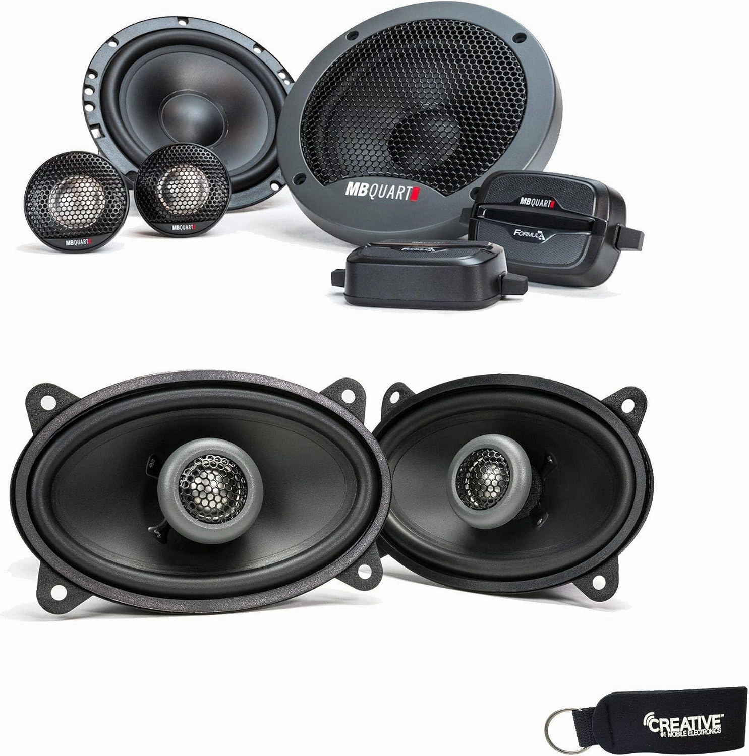 MB Quart - Pair of Formula FSB216 6.5" Component Speakers and A Pair of Formula 4x6 Speakers FKB146