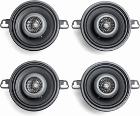 MB Quart - Two Pairs of Formula 3.5 Inch 2-Way Coaxial Car Speakers - FKB108