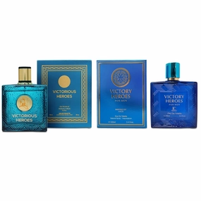 Men's Cologne Victorious Heroes&Victory Heroes Combo Eau De Toilette for Men-Fresh, Romantic Scent Perfume for Men 3.4 Fl Oz Each Natural Spray For All Skin Daily Used