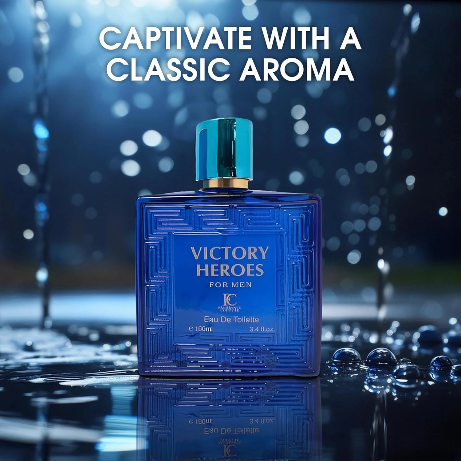 Men's Cologne Victorious Heroes&Victory Heroes Combo Eau De Toilette for Men-Fresh, Romantic Scent Perfume for Men 3.4 Fl Oz Each Natural Spray For All Skin Daily Used