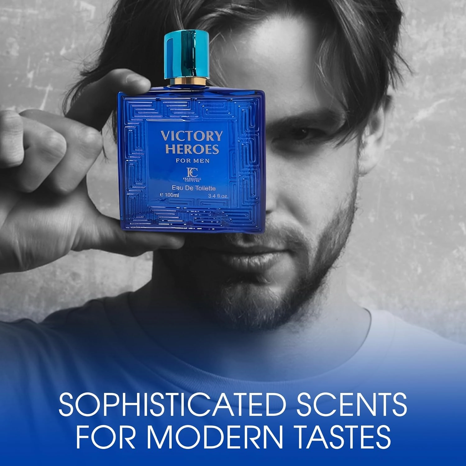 Men's Cologne Victorious Heroes&Victory Heroes Combo Eau De Toilette for Men-Fresh, Romantic Scent Perfume for Men 3.4 Fl Oz Each Natural Spray For All Skin Daily Used