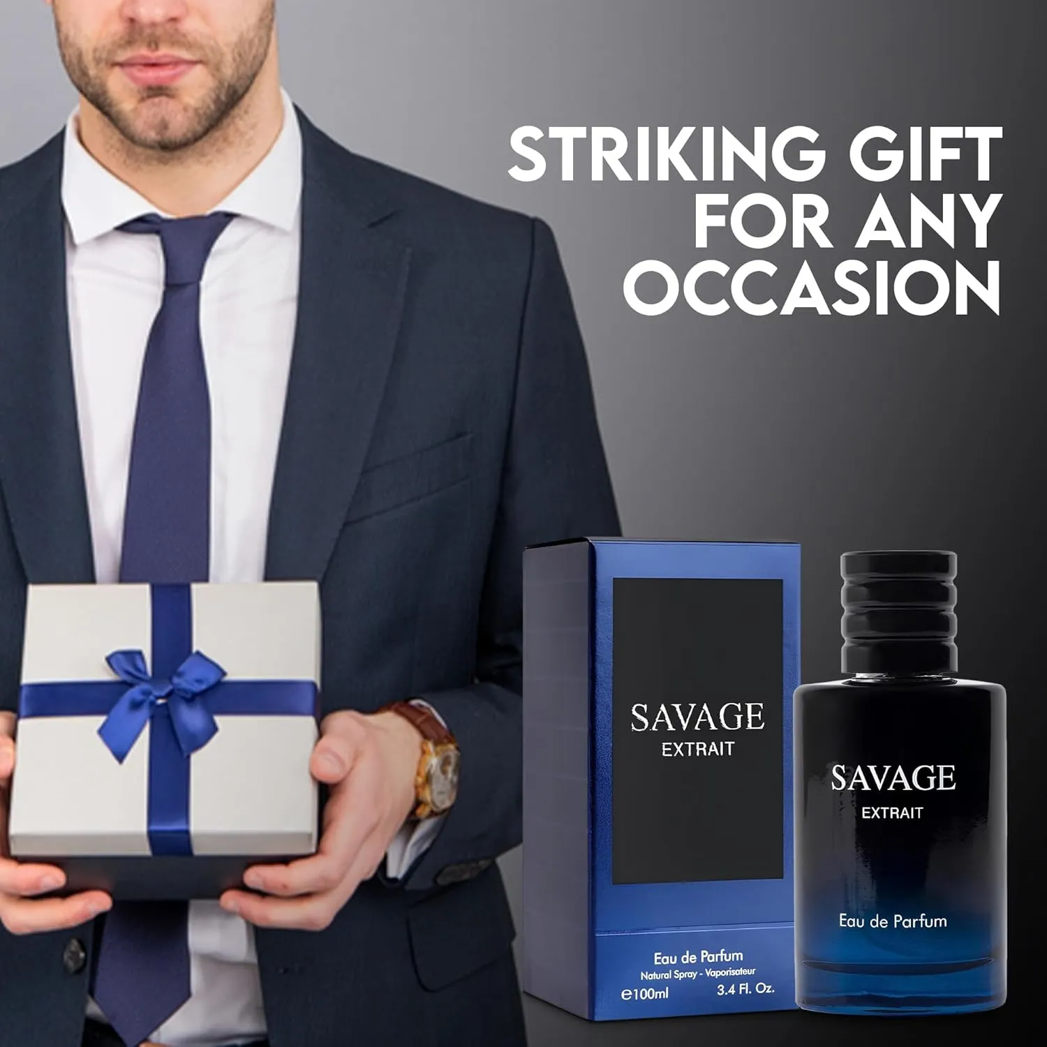 Men's Cologne SetSavageExt&Cool Ocean Men Eau De Toilette for Male Wonderful Scent Perfume for Men 3.4 Fl Oz Each Elegant Natural Spray Bottle For Daily Used