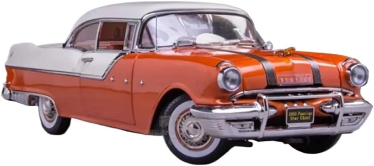 Metal Vehicles Toys 1/18 for Pontiac Star Chief 1955 Sports Car Simulation Alloy Metal Model Collection Display Decration Home Or Office Décor
