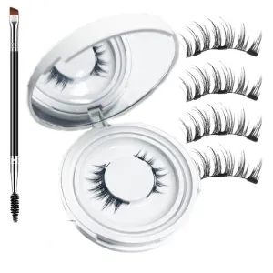 Meylora Magnetic Lashes, 2Pairs Meylora Magnetic Eyelashes, Magnetic Eyelashes, Co Magnetic Lashes, Double Sided Magnetic Eyelashes, Dalarey Magnetic Lashes with Applicator (M12)