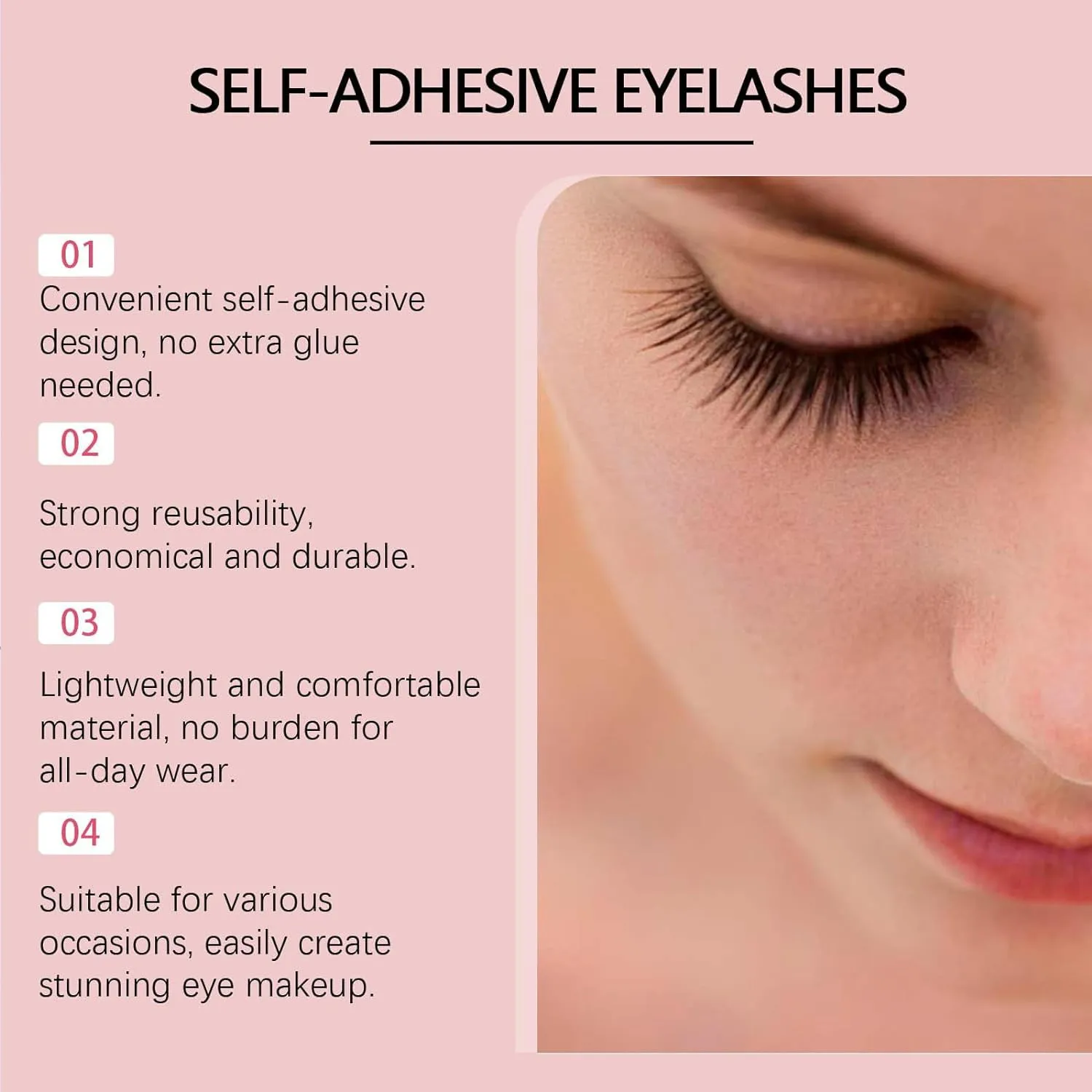 Meylora Magnetic Lashes, 2Pairs Meylora Magnetic Eyelashes, Magnetic Eyelashes, Co Magnetic Lashes, Double Sided Magnetic Eyelashes, Dalarey Magnetic Lashes with Applicator (M12)