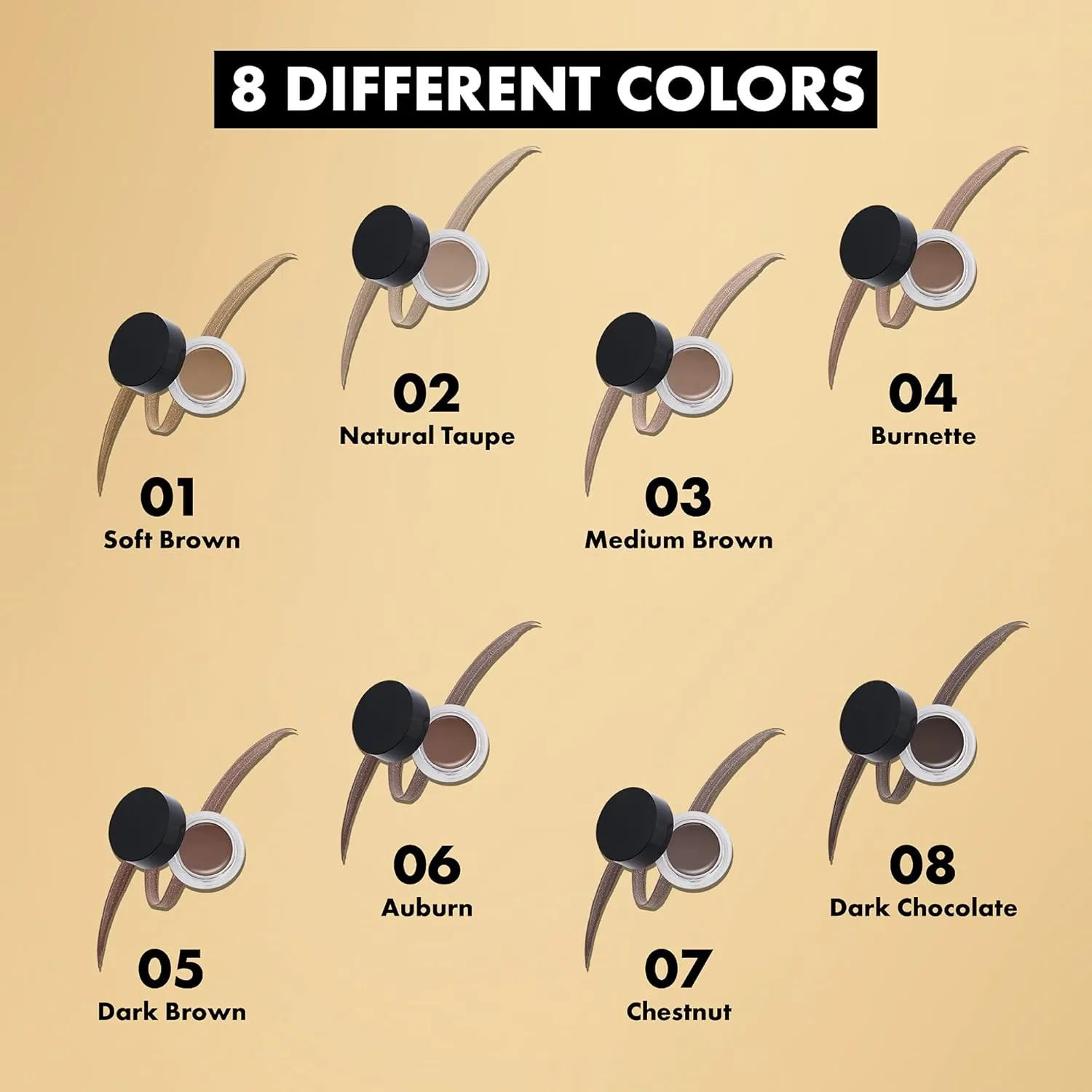 Milani Stay Put Brow Color - Chestnut (0.09 Ounce) Vegan, Cruelty-Free Eyebrow Color that Fills and Shapes Brows