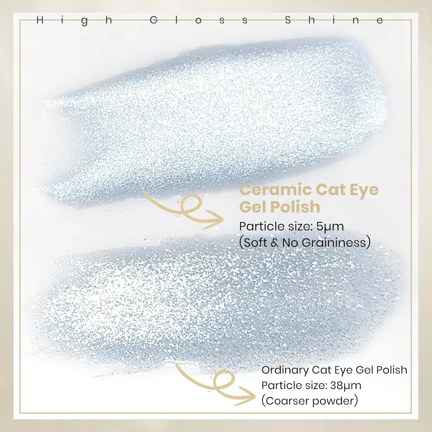 MIZHSE Cat Eye Gel Nail Polish, 8 Colors Ceramic Magnetic Gel Polish Set with Magnet Stick, Crystal Shimmery Silver Brown Green Purple Colors Nail Gel Soak Off Nail Art Salon Home Gift for Women