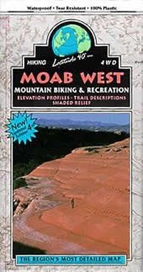 Moab West Topographic Recreation Trail Map