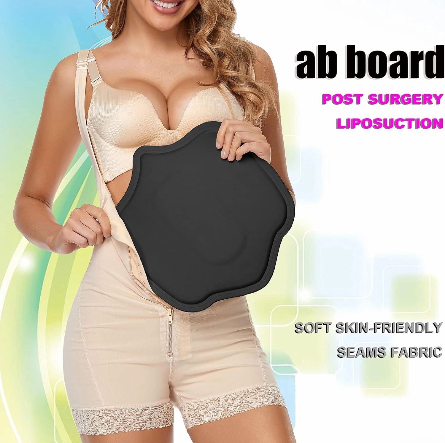 Moolida Ab Board Post Surgery Liposuction Abdominal Lipo Foam Op Lipo Surgery Ab Compression Board