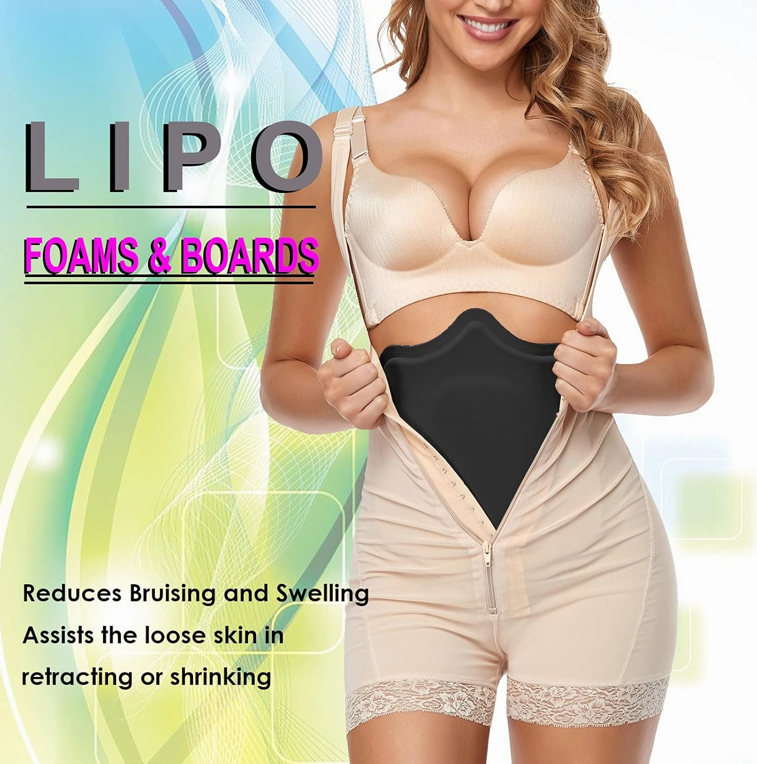 Moolida Ab Board Post Surgery Liposuction Abdominal Lipo Foam Op Lipo Surgery Ab Compression Board