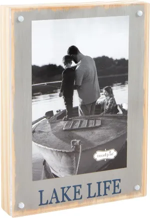 Mud Pie Lake Acrylic Magnet Frame; 7 3/4" x 5 3/4"