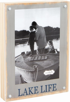 Mud Pie Lake Acrylic Magnet Frame; 7 3/4" x 5 3/4"