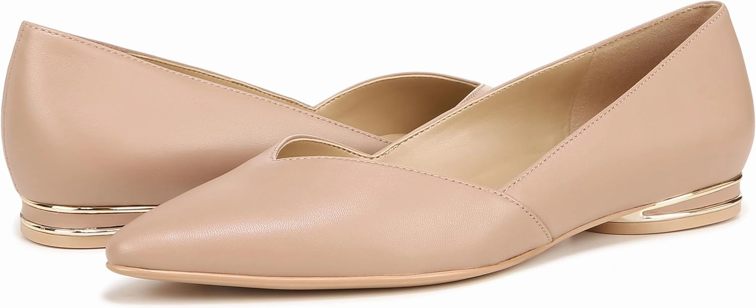 Naturalizer Womens Havana Pointed Toe Slip On Dress Ballet Flat