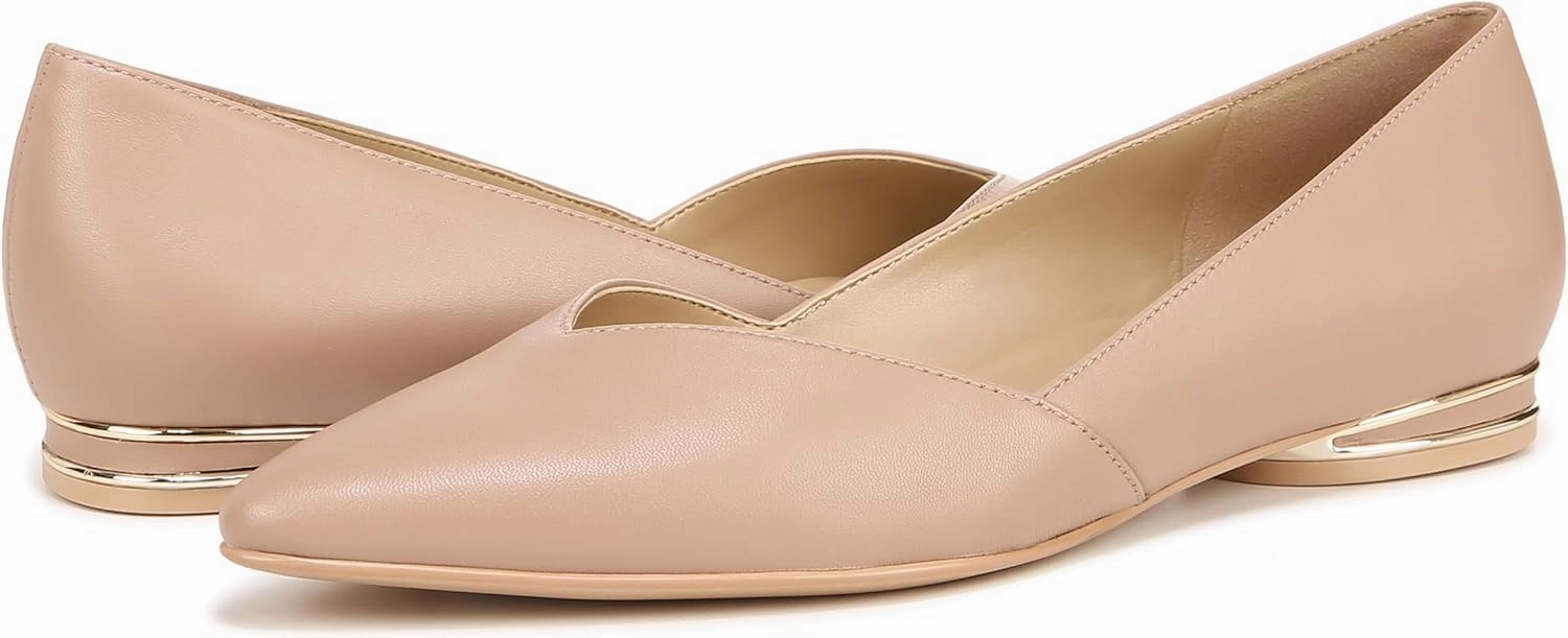 Naturalizer Womens Havana Pointed Toe Slip On Dress Ballet Flat