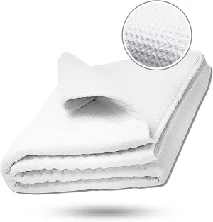 Naturest Fit Cooling Mattress Topper King for Nikken Kenko - Breathable King Mattress Topper - Soft Mattress Topper King for Continuous Relaxation - White Portable Bed Topper Mattress with Tourmaline