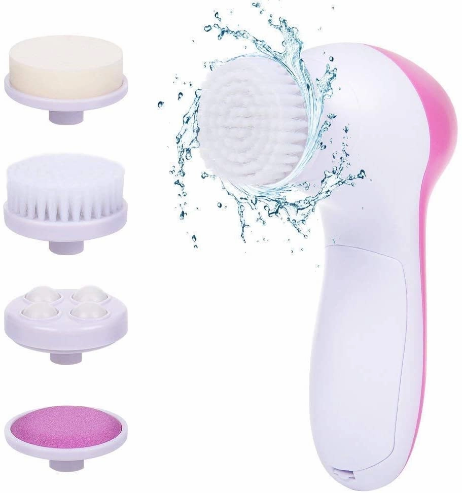 New ZAMKAR 5 in 1 Face Facial Exfoliator Electric Massage Machine Care & Cleansing Cleanser, Beauty Skin Cleaner for facial massager machine for face,Facial Machine, Beauty Massager, facial massager